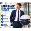 Men'S Nylon Shirt Stays with Anti-Slip Elastic Grip and Adjustable