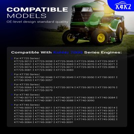 X4XZ 16-853-19S Carburetor Carb with Air Oil Filter Fuel Pump Kit For Kohler 7000 Series KT725 KT730 KT735 KT740 KT745 22HP 23HP 24HP 25HP 26HP Engines Replace# 32-853-67-S 32-853-63S