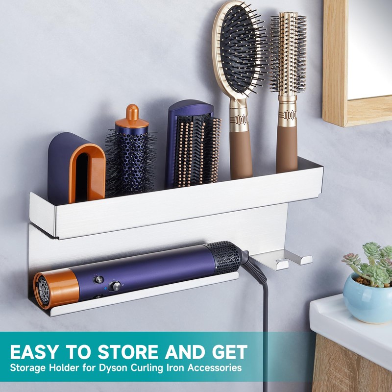 XILIMEN Storage Holder for Dyson Airwrap, Curling Iron Accessories Wall