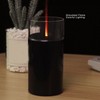 Essential Oil Diffuser 60ml USB Fine Mist 3D Flame Candle