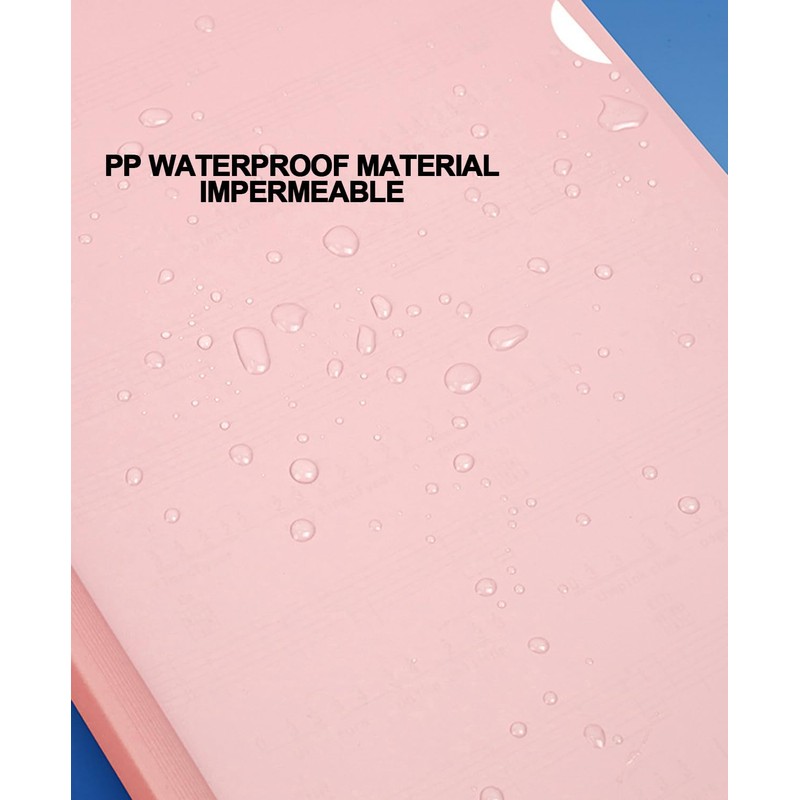 WEZCHUGHAOL A4 Size File Document Report Cover Folder, Clear Pockets,