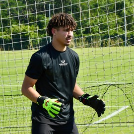 Renegade GK Eclipse Professional Soccer Goalie Gloves with Pro-Tek Fingersaves & 4+3MM EXT Contact Grip (Sizes 6-12, Level 5) | Goalkeeper Gloves for Elite Play (Nova (Fingersave), 6)