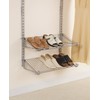 Rubbermaid Configurations Shoe Shelf, Titanium, Floating Shelves for Shoe Organization/Storage