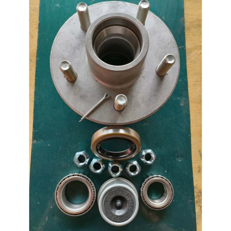 Waterland (2) Boat Trailer 5 Lug Hub Kit 3500 lb.