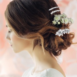 4 Pieces Rhinestone Bridal Hair Clip Leaf Wedding Hair Pins Crystal Hair Clips Rhinestone Jewelry Barrette Elegant Hair Accessories for Brides Bridesmaids Flower Girls…