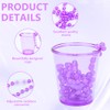 Bekecidi Pack of 6 Shot Glasses with Necklaces, Mini Plastic