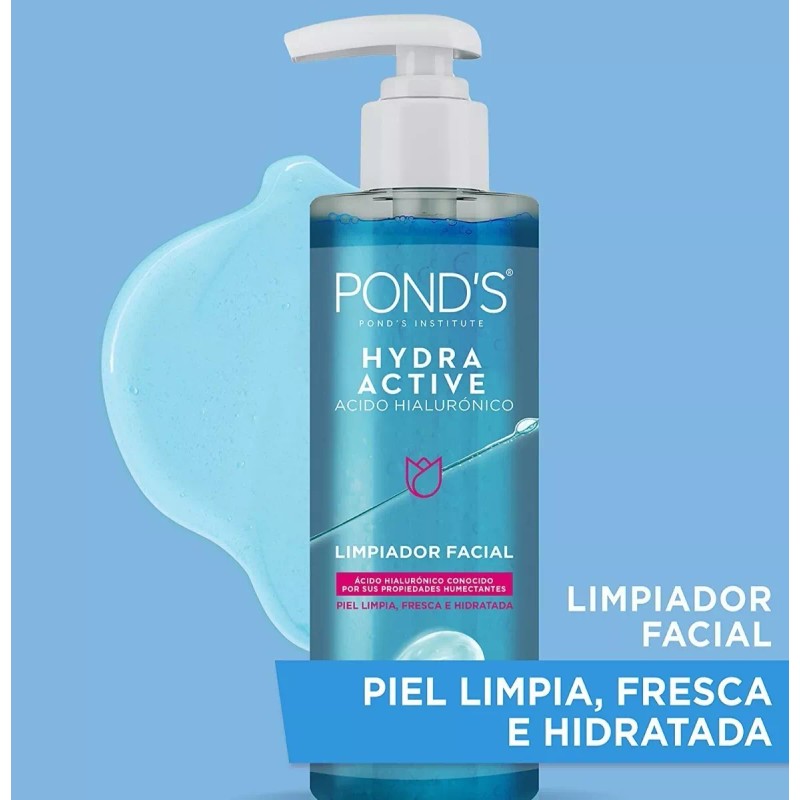 Pond's Gel Hidratante Y Limpiador Facial Ácido Hialuronico Ponds