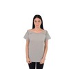 Post Surgery Recovery Tshirt Snap Open Tearaway Shirt (2XL, Grey/Women)