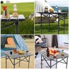 Wind Tour Portable Camping Table Folding Side Table Aluminum Lightweight