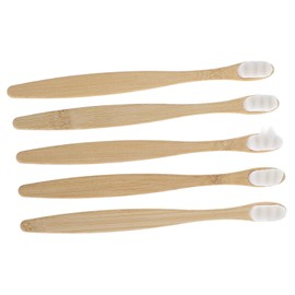 FRCOLOR 5pcs Lightweight Round Tail Toothbrushes for Adults Soft Bristles for Sensitive Gums Portable Design for Travel Innovative Cleaning Efficiency for Special Needs Teens