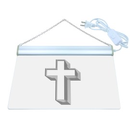 ADVPRO Cross Disply Home Decor LED Neon Sign Yellow 12" x 8.5" st4s32-i895-y