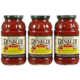 Francesco Rinaldi Traditional Pasta Sauce, No Salt Added,1.46 Pound (Pack of 3)