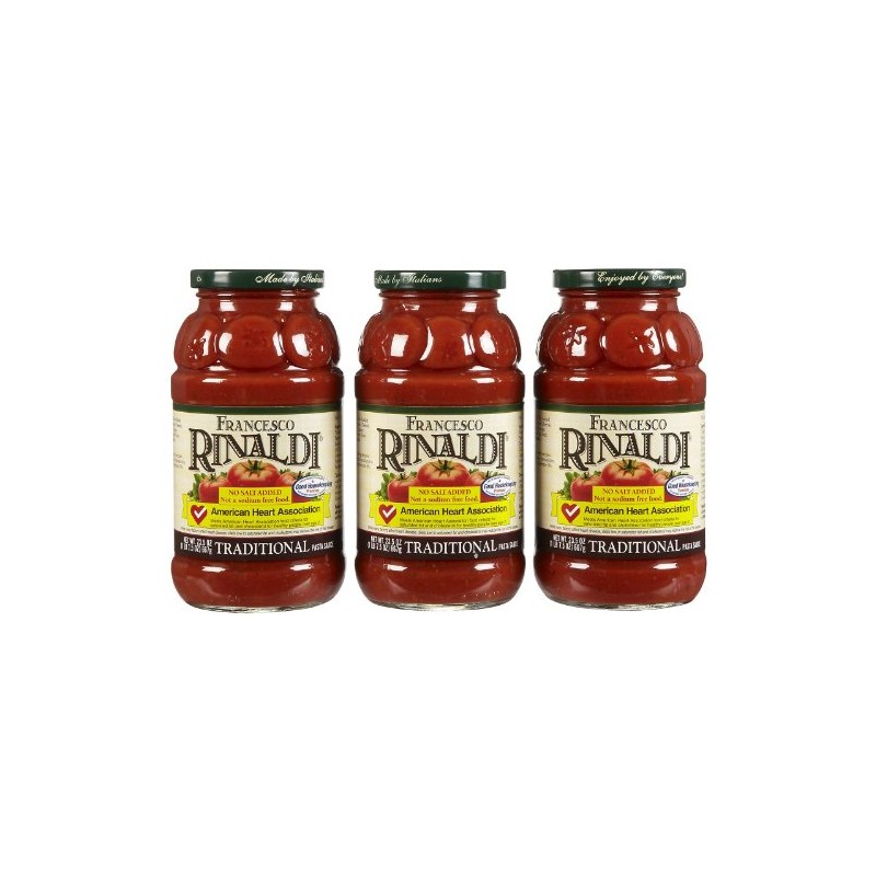 Francesco Rinaldi Traditional Pasta Sauce, No Salt Added,1.46 Pound (Pack