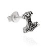 NKlaus Thor's Hammer Viking Single Stud Earrings 925 Silver 8