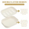 LANSKYLAN Pack of 2 Soap Dish with Drain Soap Dishes