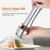 Stainless Steel Electric Salt & Pepper Mill Grinder Adjustable Coarseness