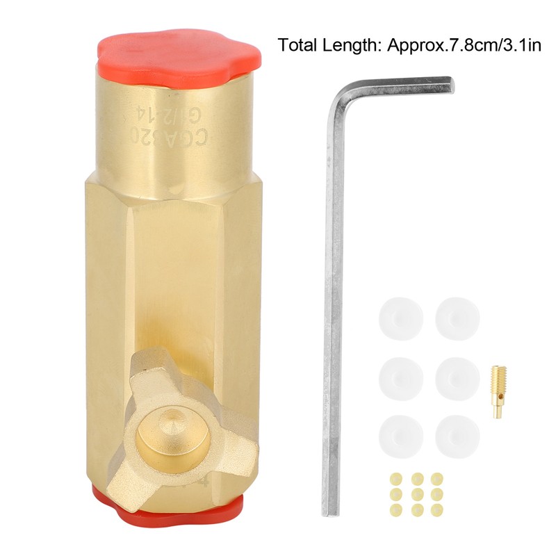 CGA320 Triangular CO2 Filling Adapter Tank Cylinder Refill Connector Kit