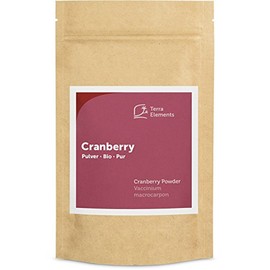 Terra Elements Organic Cranberry Powder, 100 g, 100% Pure, Vegan, Raw Food