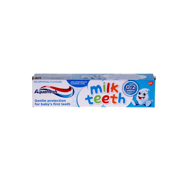 Aquafresh Milk Teeth Toothpaste 0-3 Years (50ml, Flouride Protection, 1000ppm)