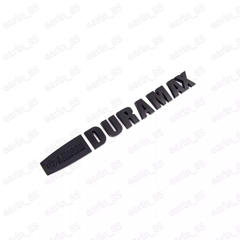 GM 1x Matte Black Allison Transmission Duramax Hood Emblem Badge