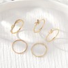 Annpro Gold Knuckle Rings Set for Women,Simple Dainty Stackable Finger
