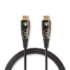 NEDIS High Speed HDMI Cable with Ethernet, AOC, HDMI Connector-HDMI Connector, Black, 10.0 m