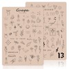 Guapa Fine Line Practice Skin – 3 Sheets Pre-Printed Silicone
