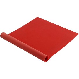 Goodyear Shoe Repair Rubber Soling Sheet - Black, Red, or Tan (1 mm thick) (15" x  15" / 380mm x 380mm) - Color: Red
