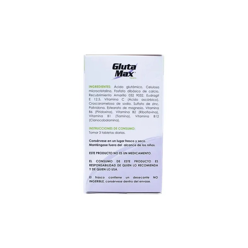 Gluta Max Tabs Cmd Ácido Glutámico Complejo Vita