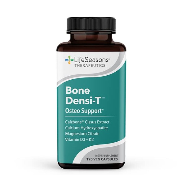 Life Seasons - Bone Densi-T - Osteo Support Formula, Easy to Absorb, Supports Bone Density and Strength - Contains Vitamin D, Vitamin A and Calcium - 120 Capsules