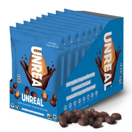 UNREAL Dark Chocolate Almonds - Certified Vegan, Gluten Free, Fair Trade, Non-GMO, No Sugar Alcohols or Soy (6 bags)