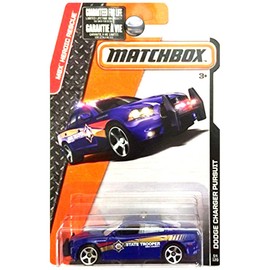 Matchbox Dodge Charger Pursuit (State Trooper Blue) - MBX Heroic Rescue CFW96 64/120