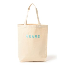 Beams Men's Canvas Bag, Logo Tote Bag, SAX