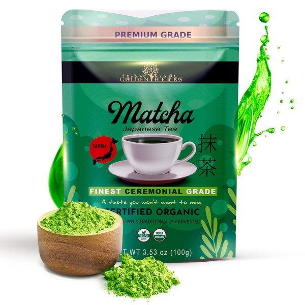 GoldenHerbs Ceremonial Grade Matcha – Authentic First Harvest Japanese Green