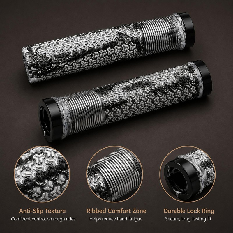 2PCS Bike Grips Mountain Bike Grips for Handlebar
