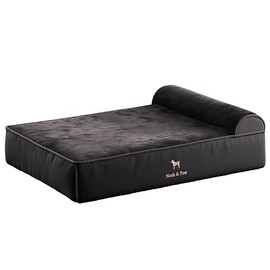 NOAH & PAW Large Dog Bed, 35x25x11 Inch, Orthopedic Dog Beds, Eggshell Memory Foam Infused with Cooling Gel, Waterproof, Machine Washable, Includes Inner Cover (Denim Collection)