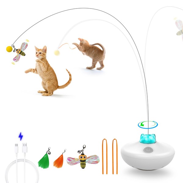 Oxawo Interactive Cat Toys Cat Exercise Tumbler, Rechargeable Cat Toys