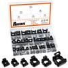 Rustark 84Pcs 6 Sizes Black Carbon Steel Cage Nut Metric