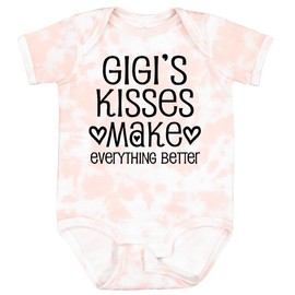 inktastic Gigi Kisses Make Everything Better Baby Bodysuit 6 Months Tie Dye Pink 38e46