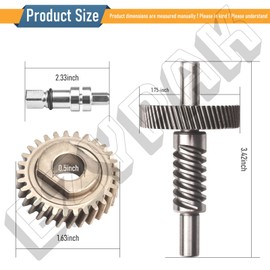 9703543 WP9709231 Gear Kit for Whirlpool/Kitchenaid 5QT - 6QT Stand Mixer, with Pasta Attachment Shear Shaft Coupler, Replace 9706529, 1094120, WP9706529, EA774065, W11044507 9706770 9703446