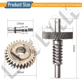 9703543 WP9709231 Gear Kit for Whirlpool/Kitchenaid 5QT - 6QT Stand Mixer, with Pasta Attachment Shear Shaft Coupler, Replace 9706529, 1094120, WP9706529, EA774065, W11044507 9706770 9703446