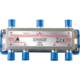 Schwaiger VTF8846241 High-End Sextuple Splitter Class A