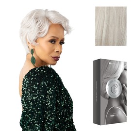Sensationnel Platinum Glow 13X6 Wigs - Delphine Lacefrontal Glueless human hair blend Preplucked Hairline (ICYPEARL)