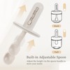 ShanSon 6-Piece Glass Spice Jars with Adjustable Spoon, 10.16oz /300ml