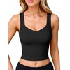 OQQ Womens' Sports Bra Padded with Medium Support Tank Tops