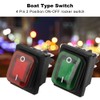 4pcs Black Indicator Switch, Traffic Light Rocker Switch Suitable for