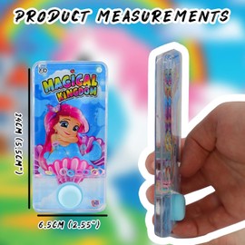 D.A.Y. Republic Mermaid Themed Water Ring Hoopla Toss Handheld Game, Classic Arcade Retro Fun, Fidget Toy, Ideal for ADHD, Autism, Kids Gifts, Hand Held Toys, Party Favours, Assorted Styles
