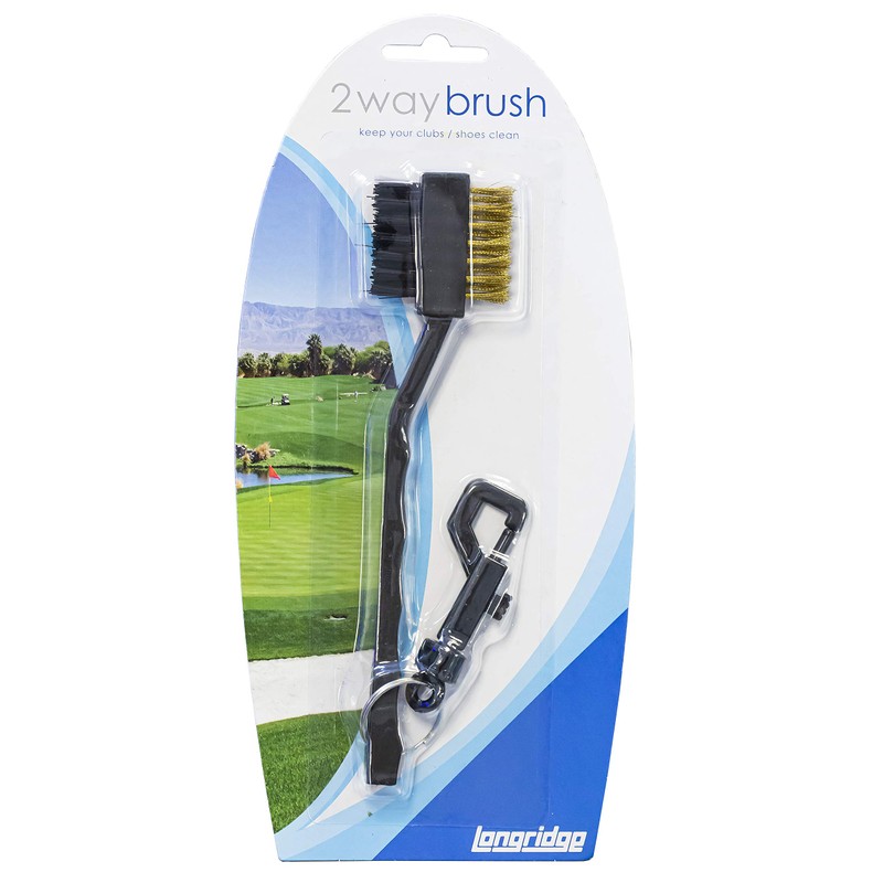 Longridge Adult 2 WAY Golf BRUSH and KEYRING - 2