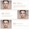 CYSFETENA Eyebrow Measuring Ruler, Foldable Stainless Steel Eyebrow Ruler with