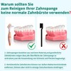 Pack of 8 Denture Brushes, Double Head Cleaning Brushes for